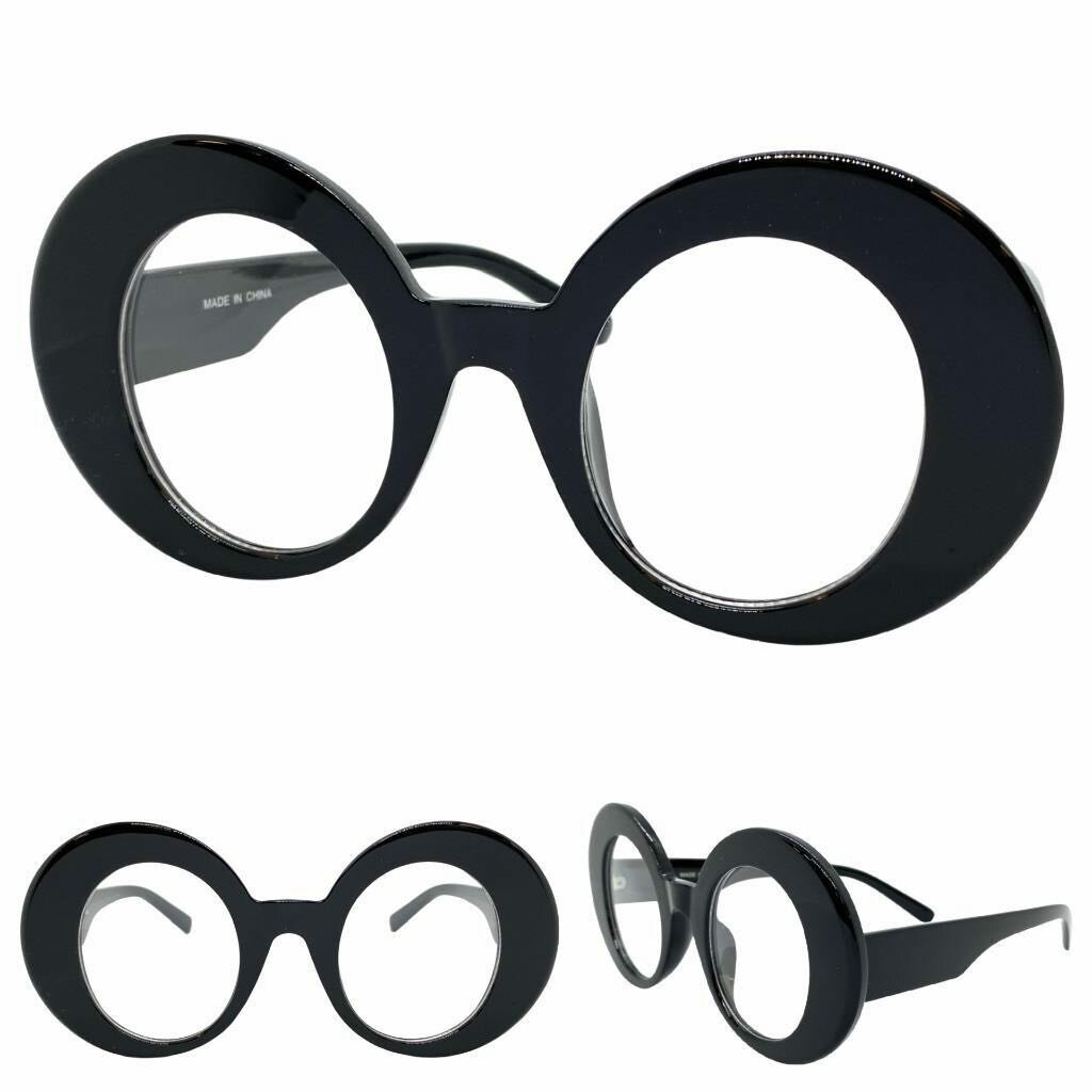 Lunettes rondes rétro noires