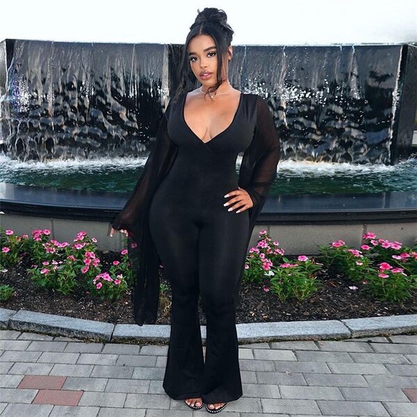 Backless jumpsuit