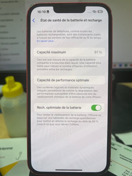 iPhone 13 rouge usagé
