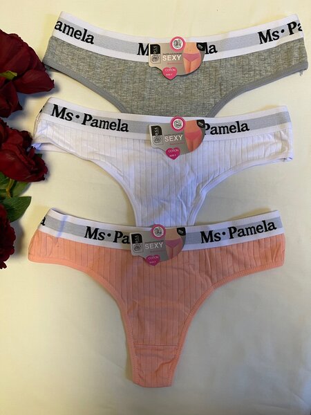 Ms Pamela cotton thongs