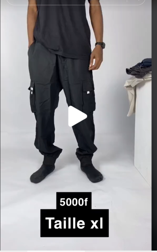 pantalons larges avec poches pour hommes