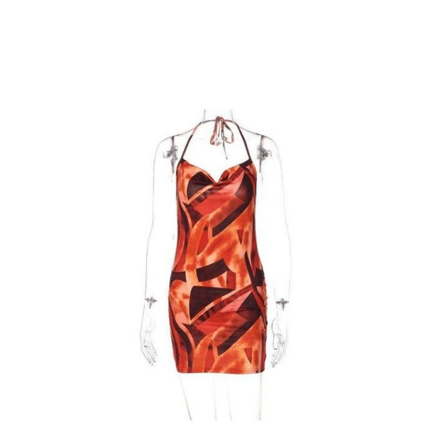 Robe à motifs géométriques
