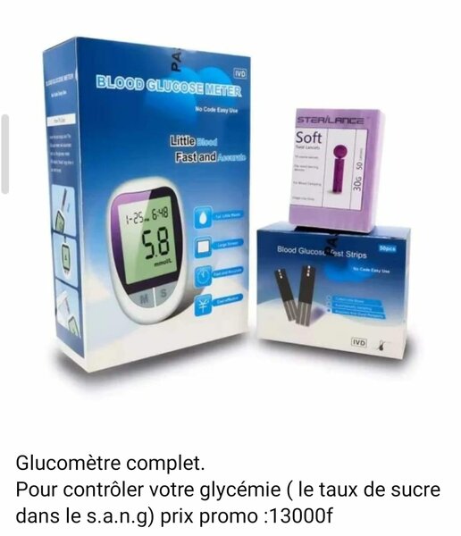 Glucometre complet.