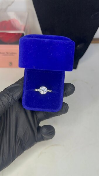 Bague de promesse en argent