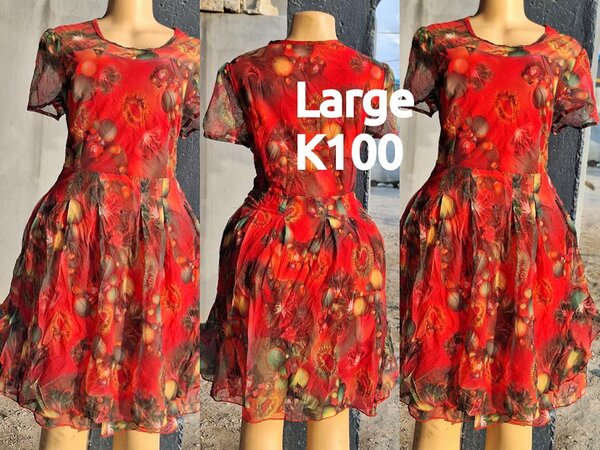 Beautiful and high-quality women's dress made of salaula silk