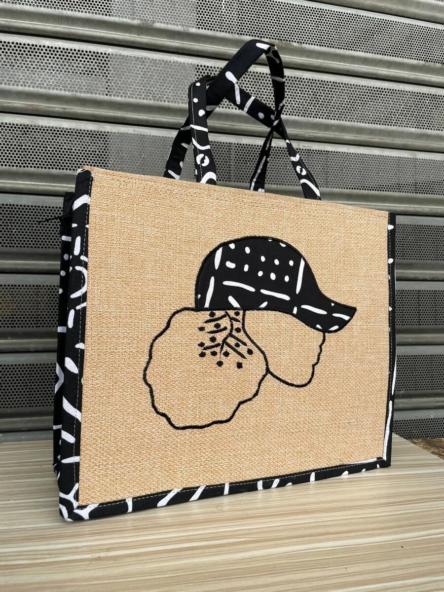Sac cabas en toile de jute chic