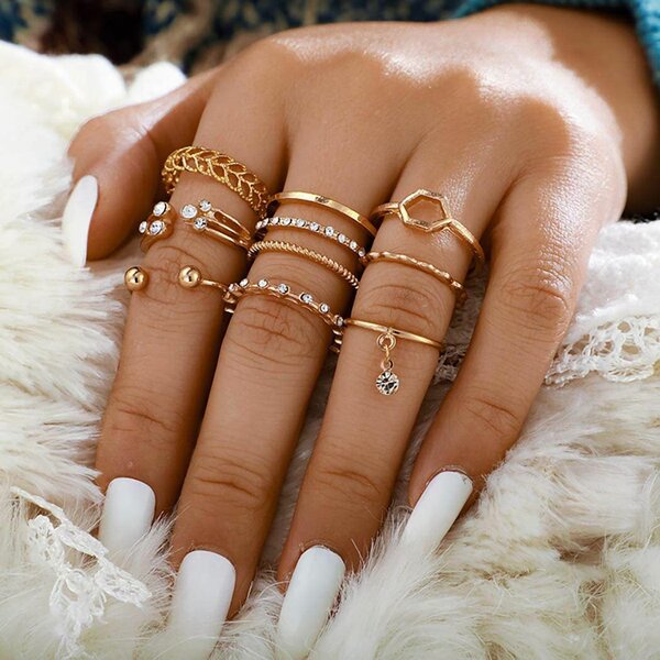 Bague Femme Élégante Or