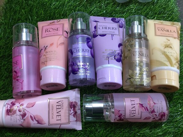 Hand creams and body splashes