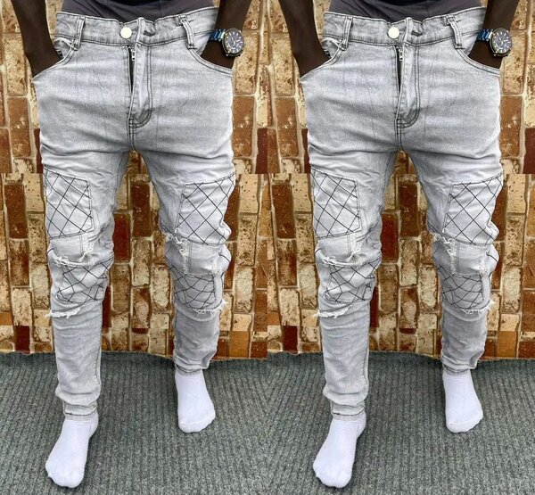 Jeans grises pour hommes stylés