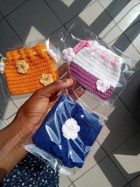 Pochettes en crochet mignonnes