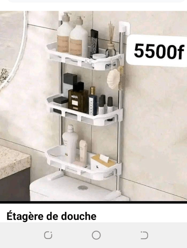 Étagère de douche