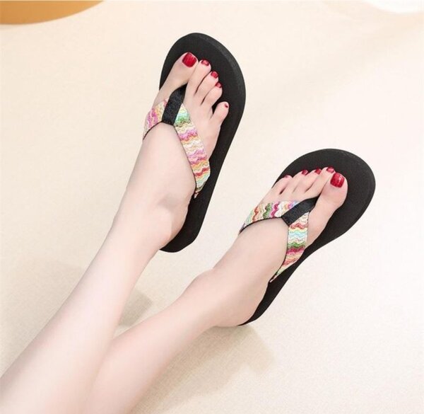 women slippers fashion lady sandals imitation straw weaving