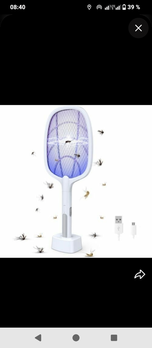 Raquette électrique anti-moustiques