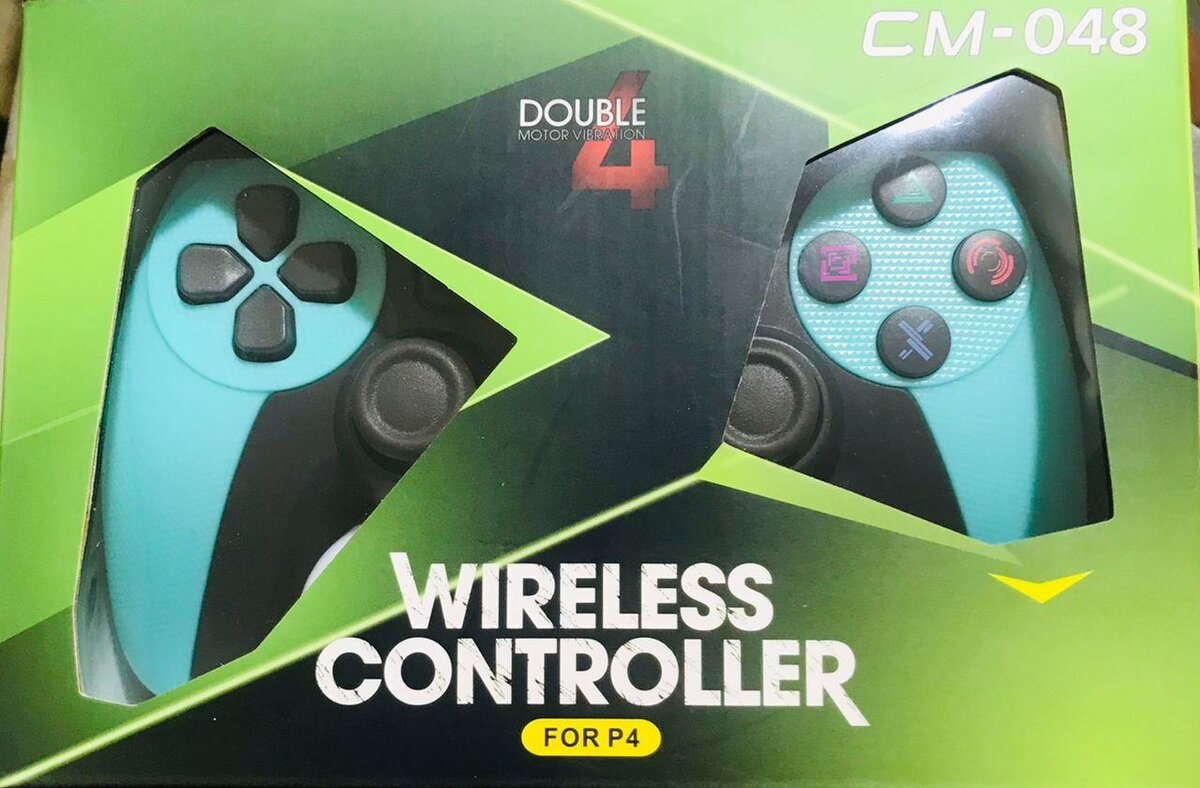 Manette PS4 Bleu ciel_Noir