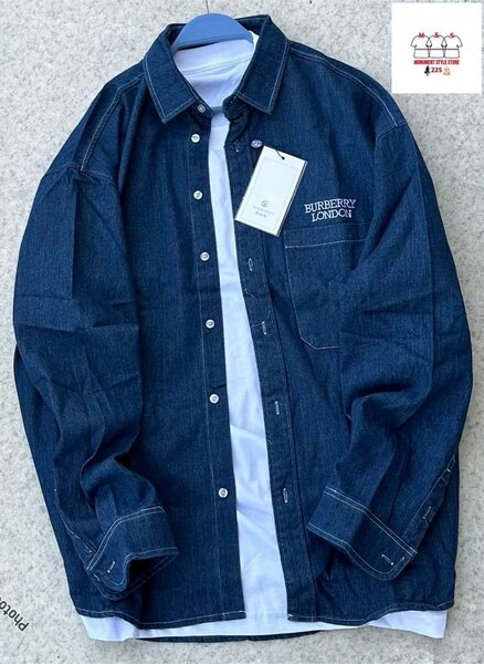 Chemise en denim chic homme