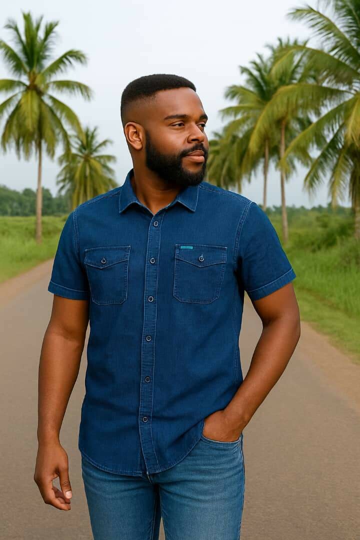 Chemise en jean décontractée