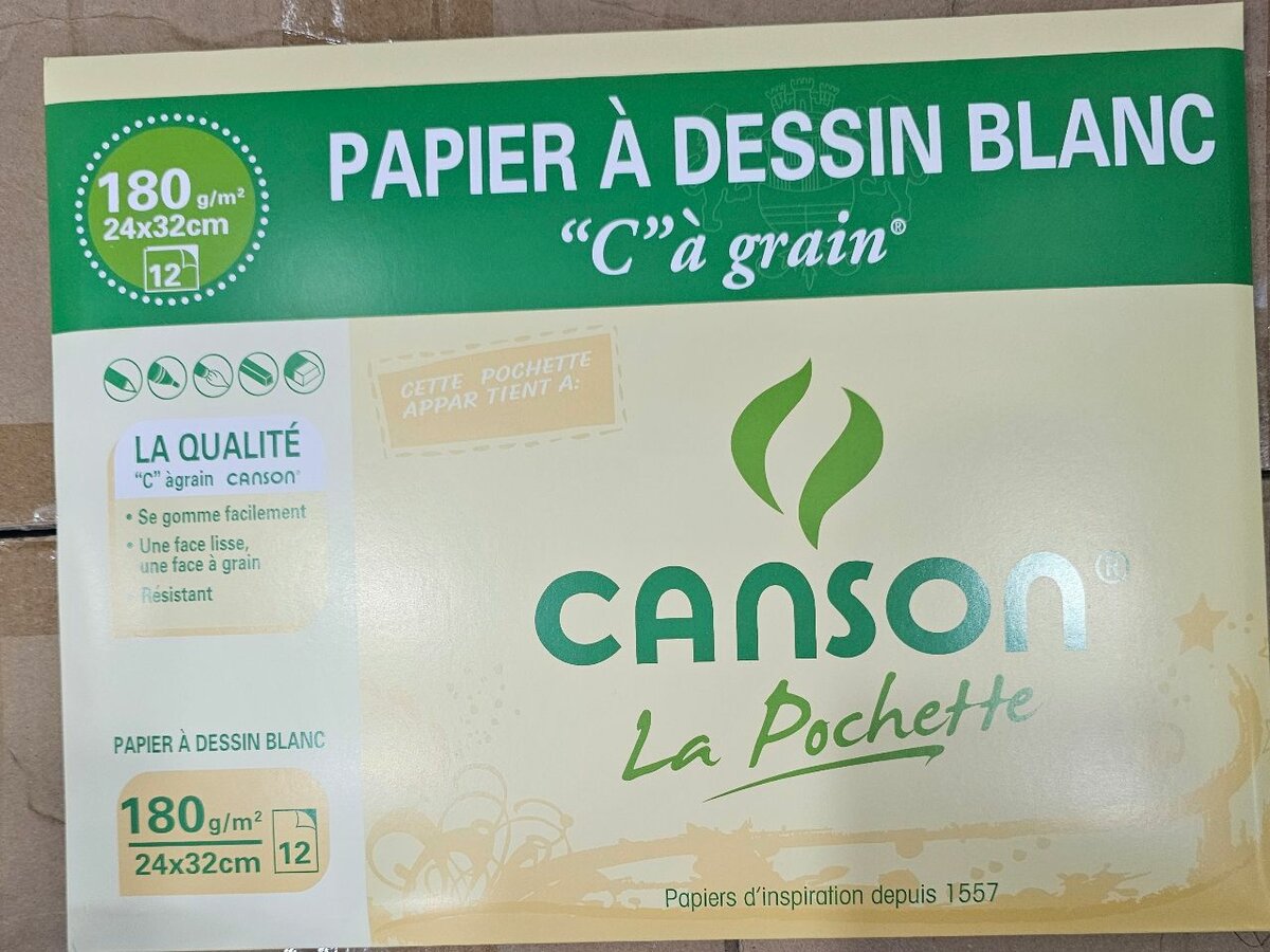 Papier à dessin Canson 180g