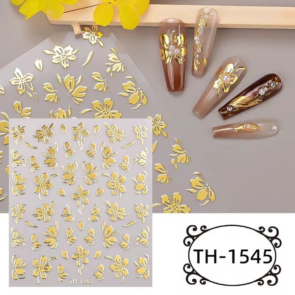 Autocollants d'Or pour Ongles