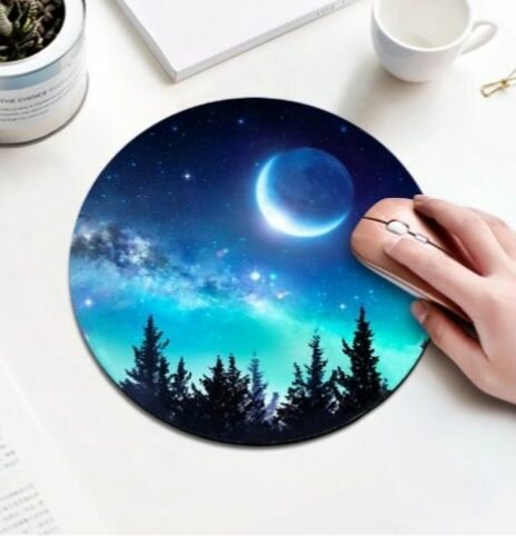 Tapis de souris lune nocturne