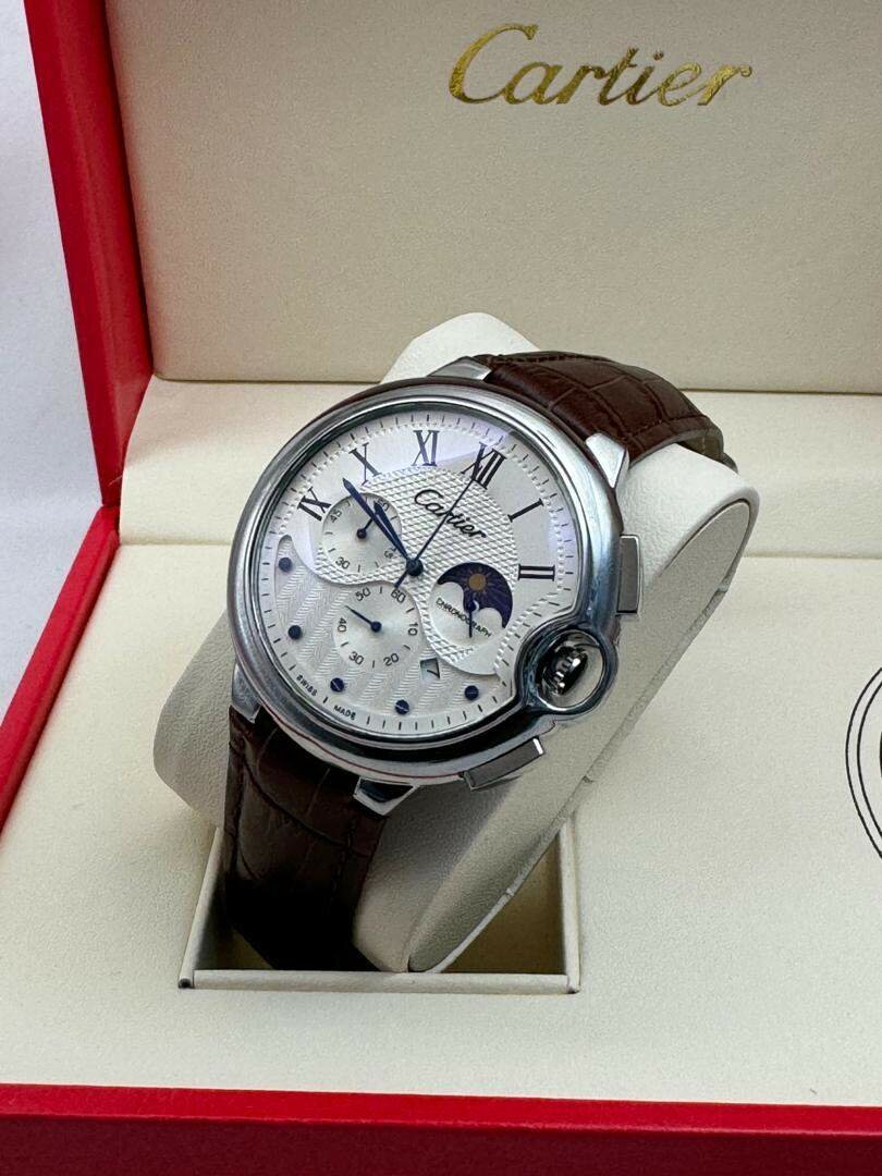 Cartier Chronograph Leather Watch