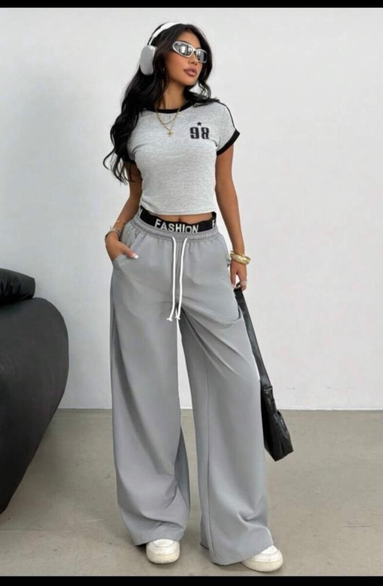 Pantalon ample décontracté femme