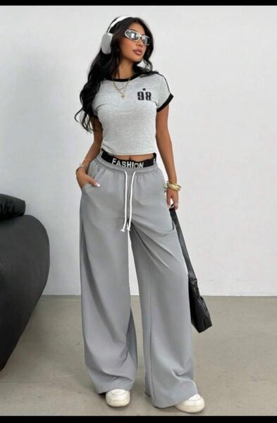 Pantalon ample décontracté femme