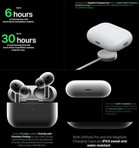 Airpods pro 2 nouvelle génération certifié CE pure bass