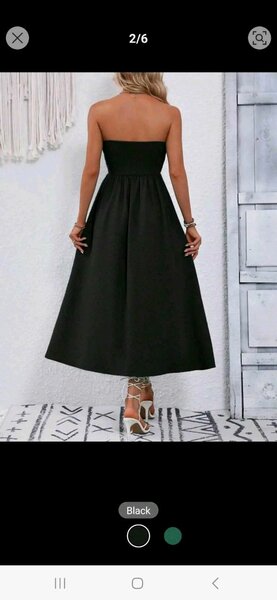 Strapless dress