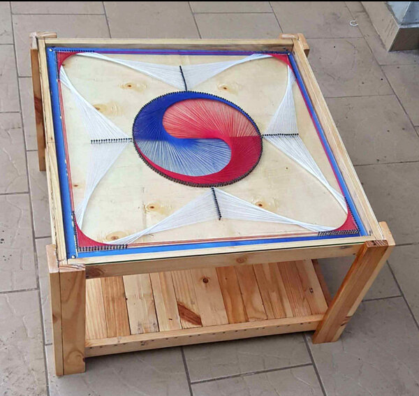 Table basse artisanale design