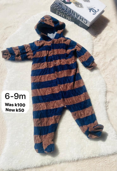 Romper bleu brun