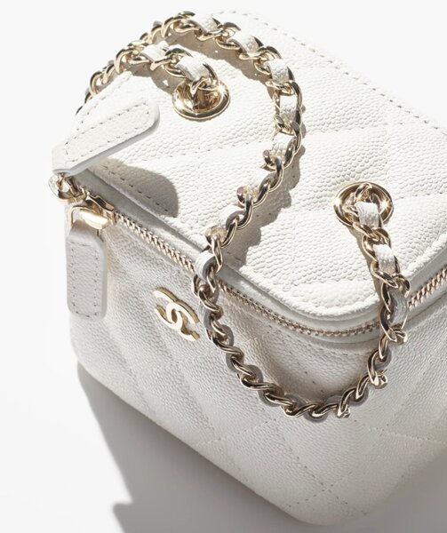 Sac vanity chanel cuir