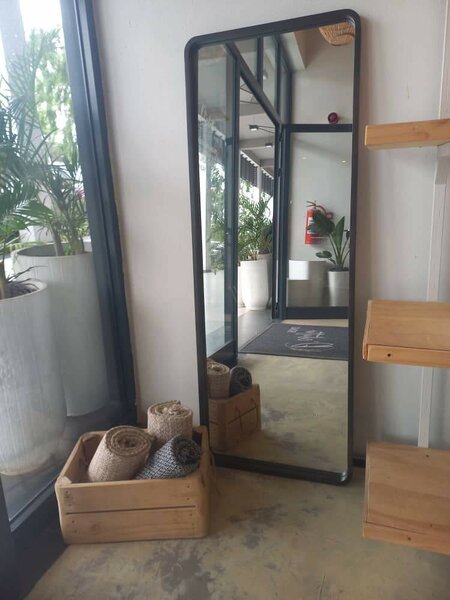 Wooden frame mirror