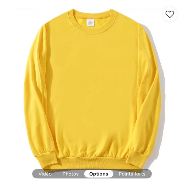 Sweat-shirt unisexe tendance