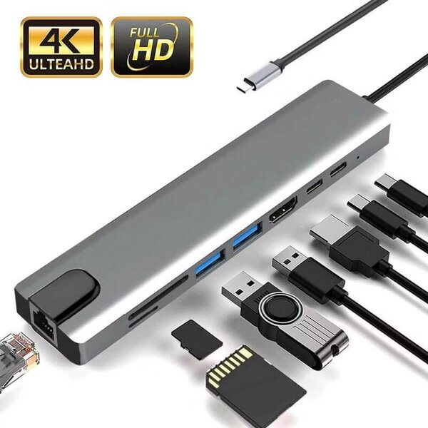 Adaptateur type c 8en1