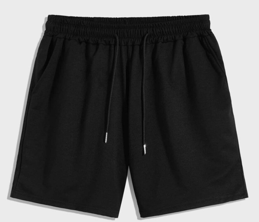 Shorts noirs en coton
