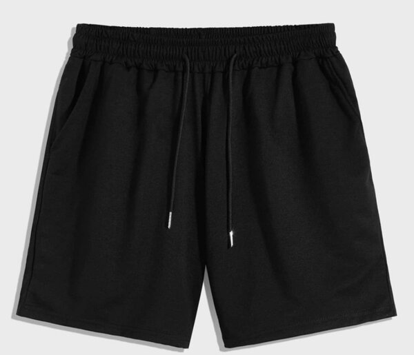 Shorts noirs en coton