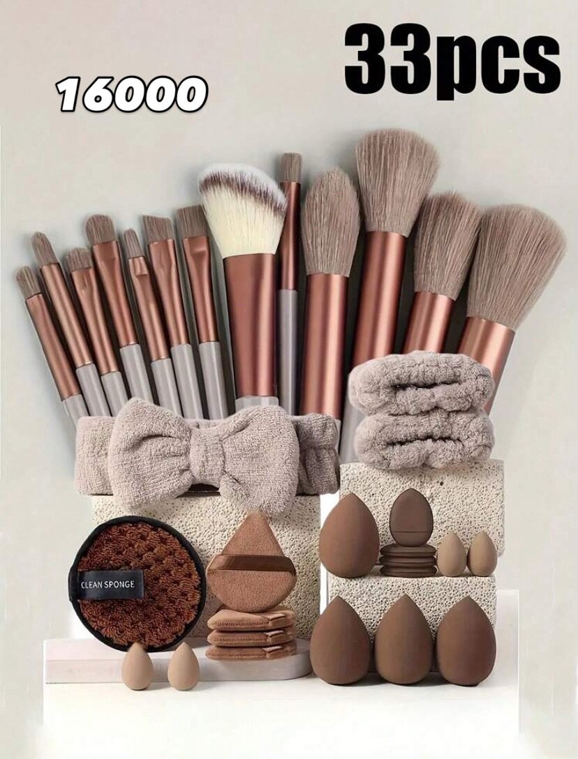 33-Piece lot de pinceaux