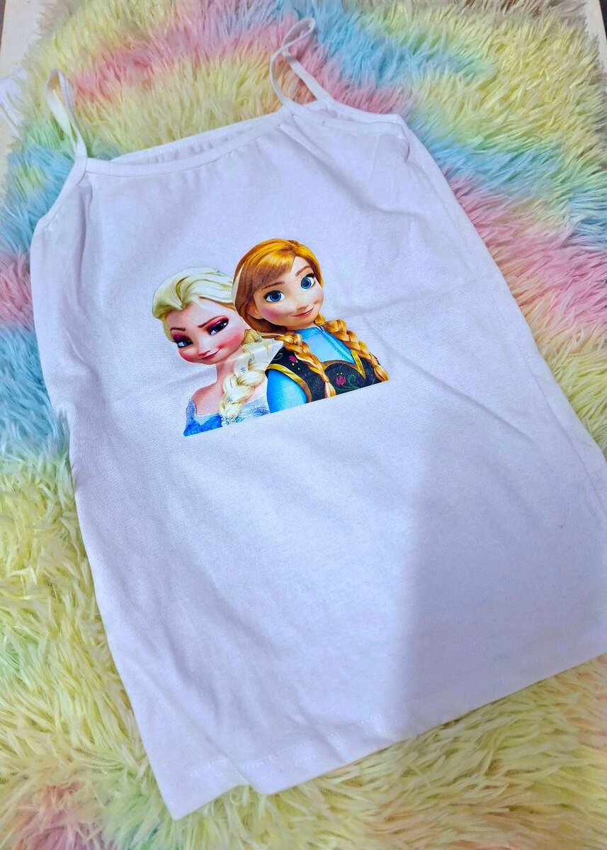 Débardeur fille 100% coton