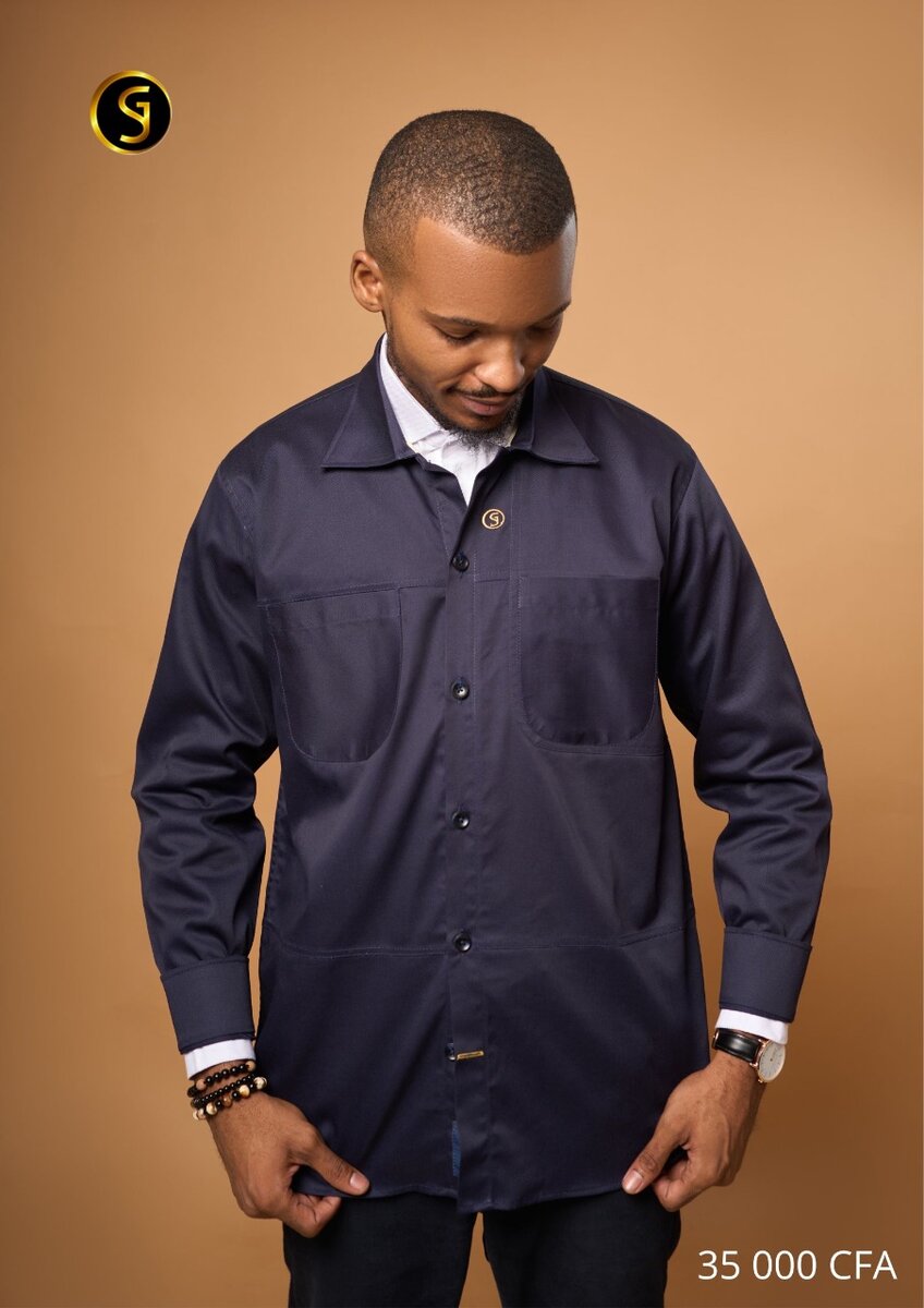 Surchemise N35 bleu nuit