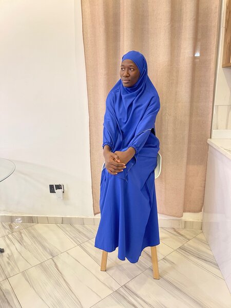Dress and khimar