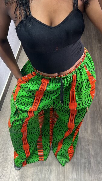 Pantalons larges imprimés femme