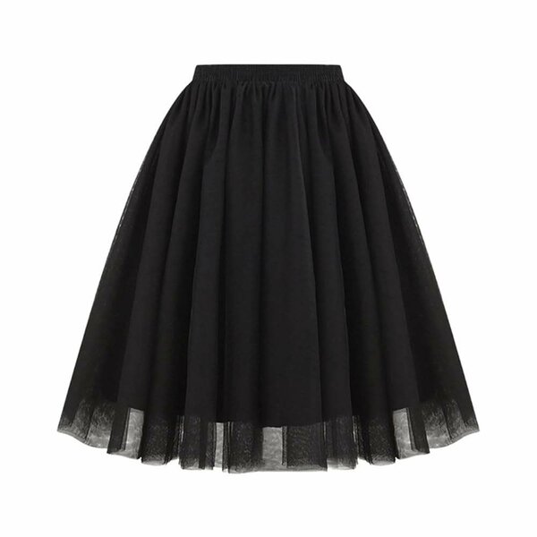 Elegant Black Tulle Skirt