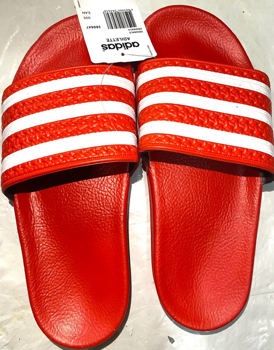 Adidas Adilette Sandales Rouges