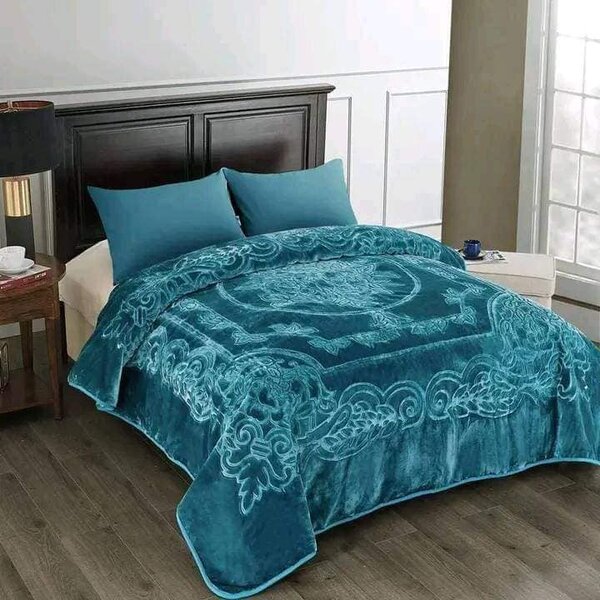 A set of beautiful bed linen green
