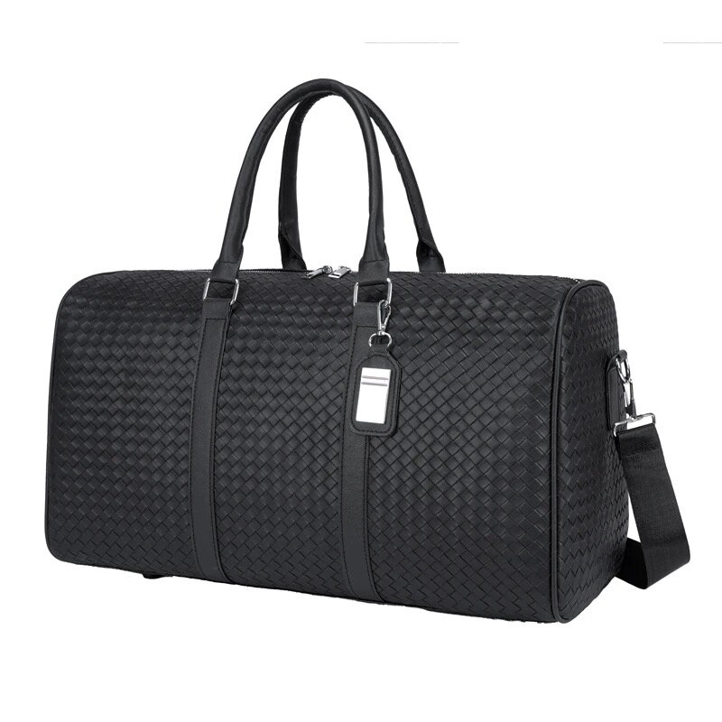 Sac de voyage tressé noir