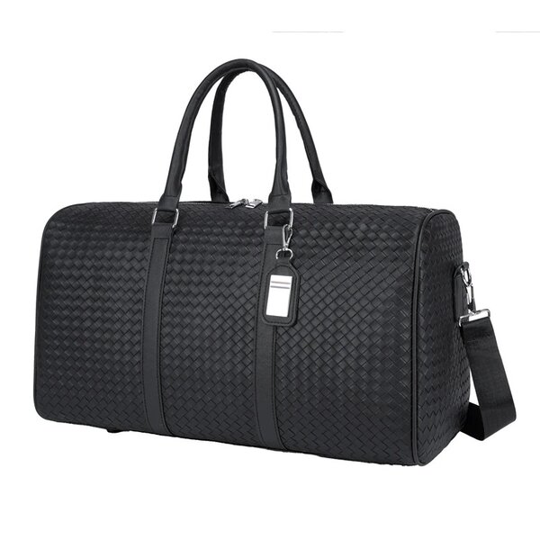 Sac de voyage tressé noir