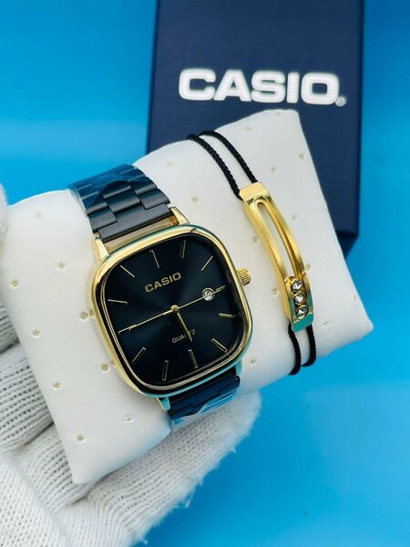 Duo casio unisexe noir doré