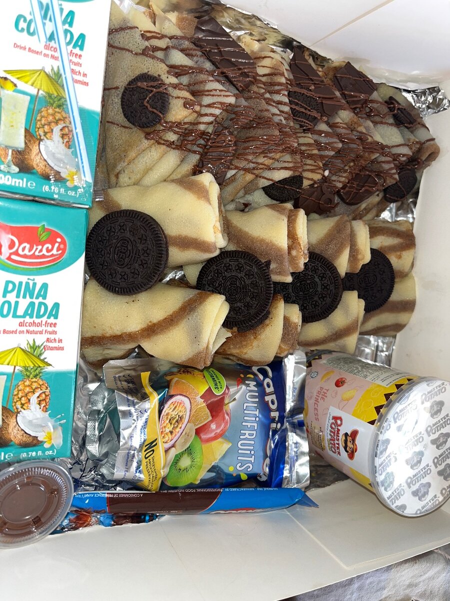 Boxes de crêpes sucrées
