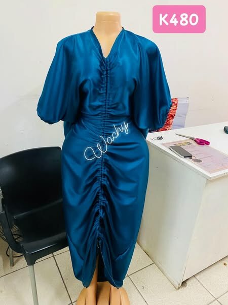 blue dress