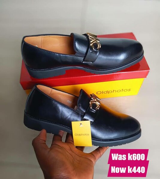 black loafers